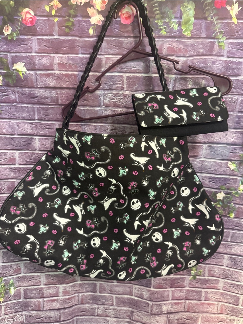 Nightmare before Christmas large Tote Bag with Matching Wallet Halloween new